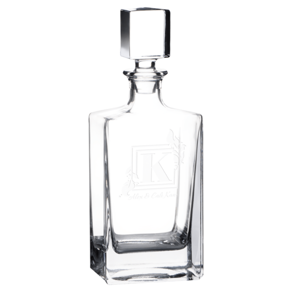 850ml Round Glass Decanter Set - Image 3